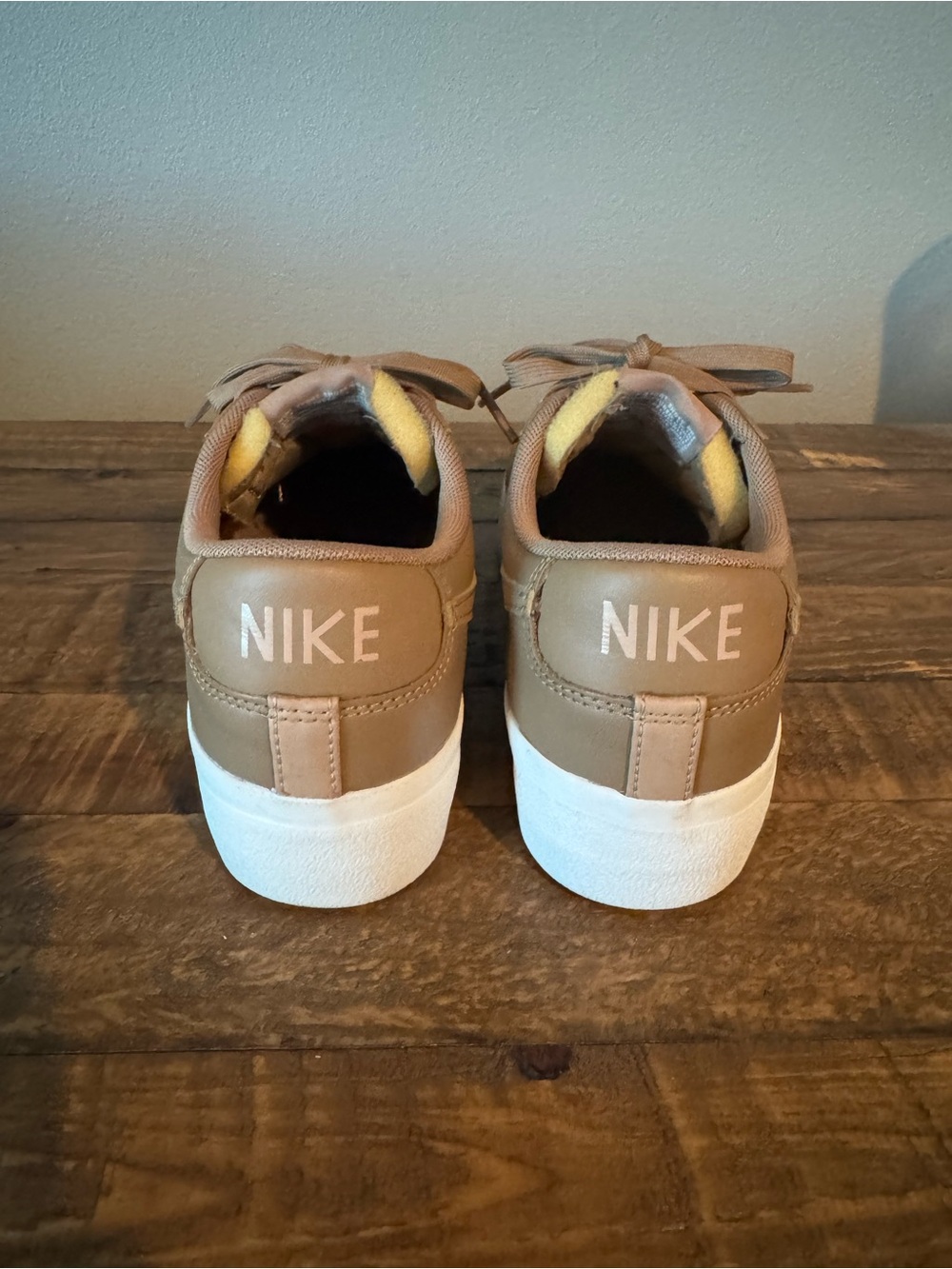 Nike Blazer Low Platform Women's Low-Top Leather Sneakers in Driftwood - Picture 5 of 7